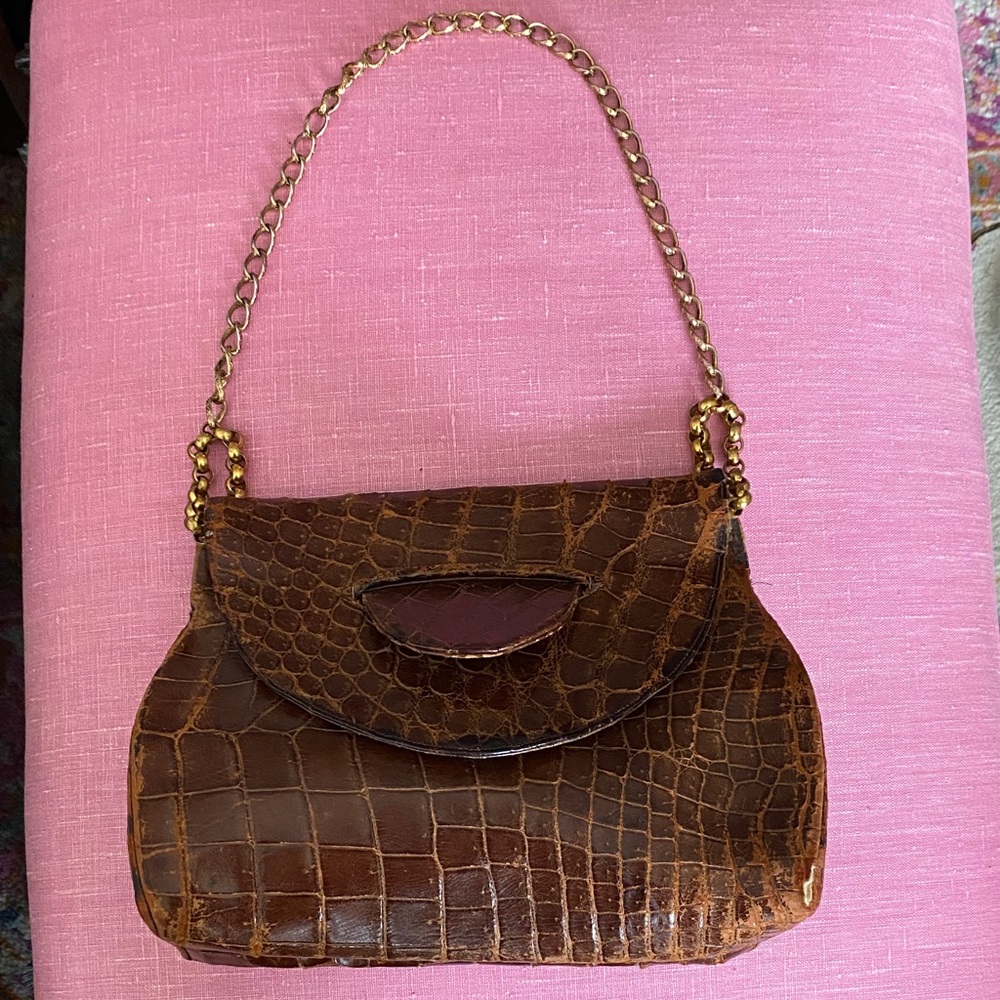 Vintage Koret Alligator Shoulder Bag